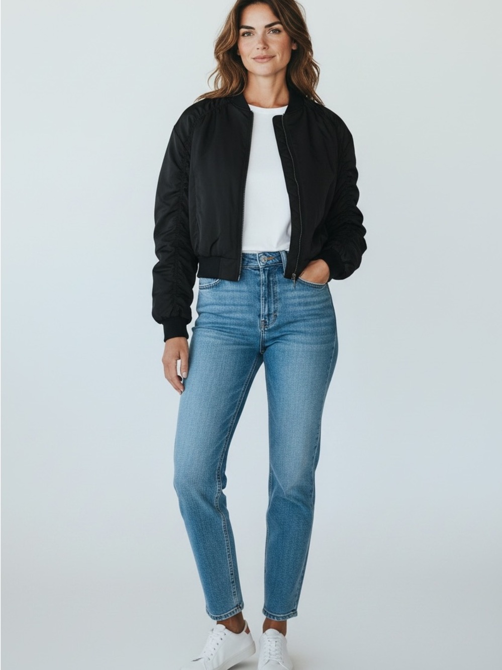 Zella Black Bomber Jacket